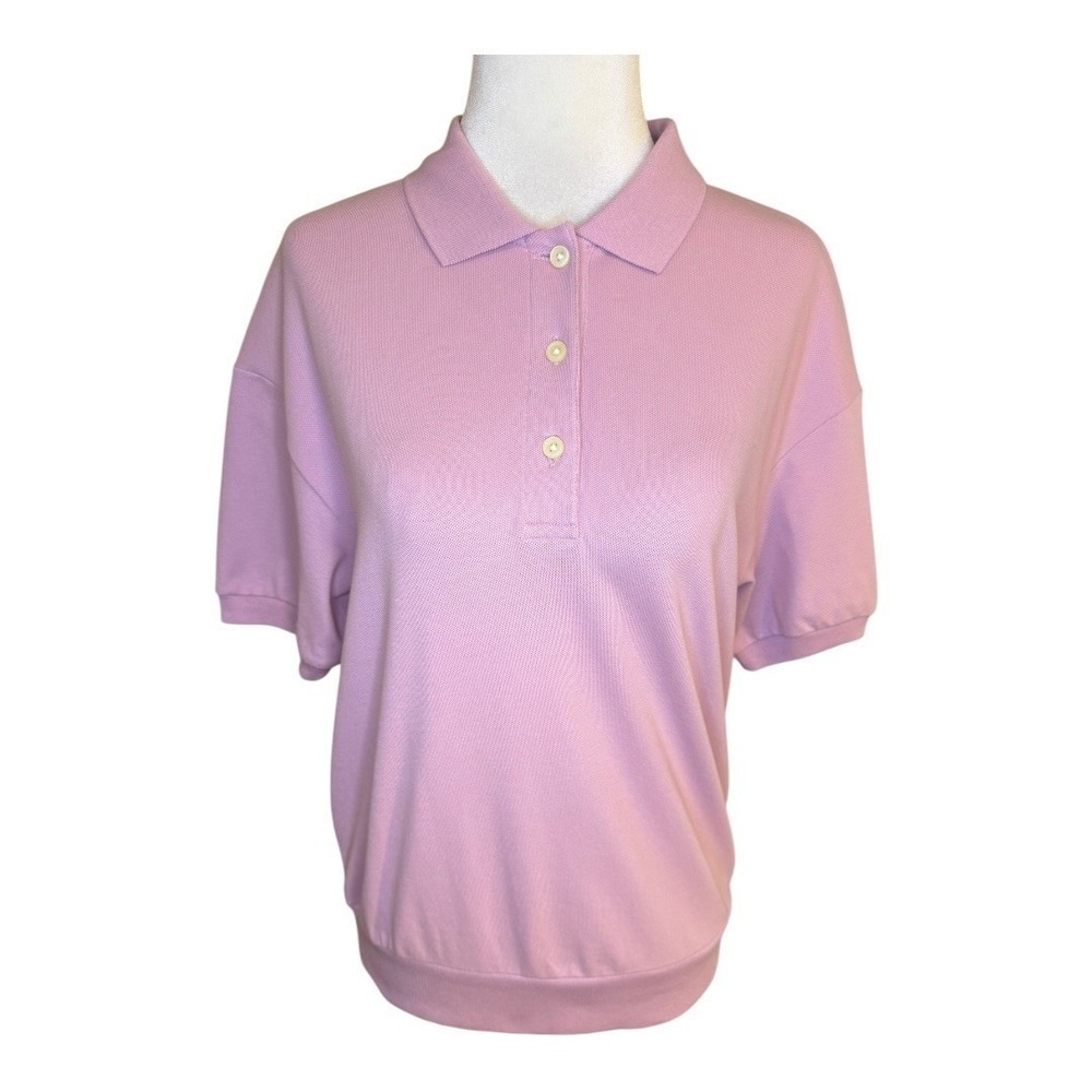 EVERLANE Organic Cotton Mauve‎ Pink Short Sleeve Polo Shirt Women's XXS NWT